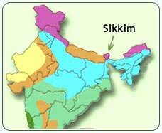 Sikkim Location Geographical Location Of Sikkim India Sikkim