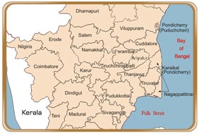Map of Tamilnadu