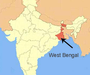 Location Of West Bengal
