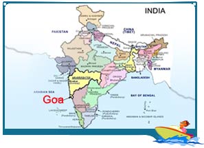 Location of Goa